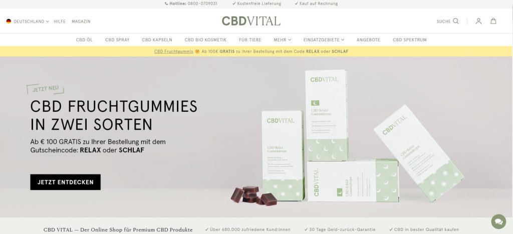 CBD vital - home Page