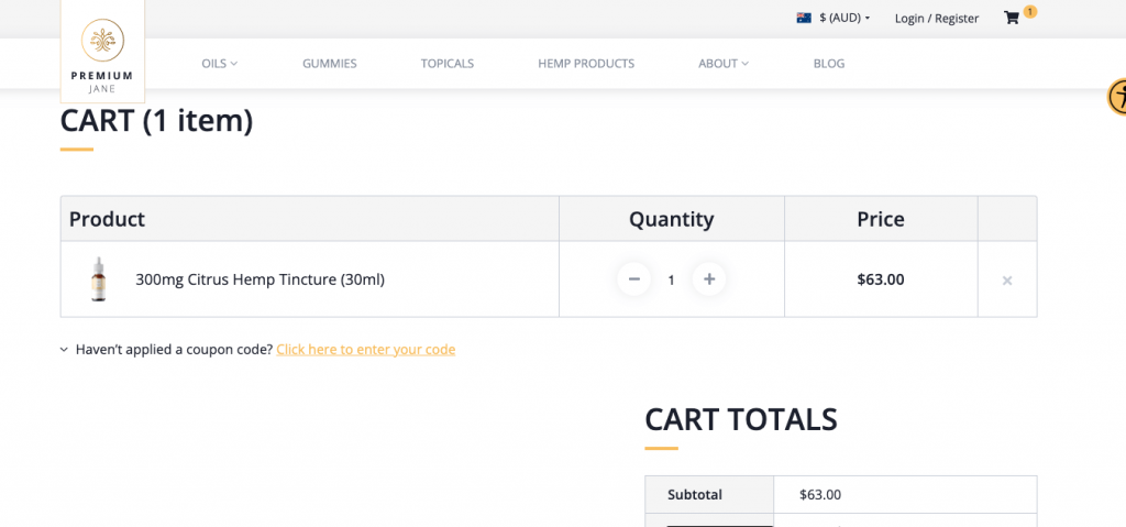 Premium Jane - Cart