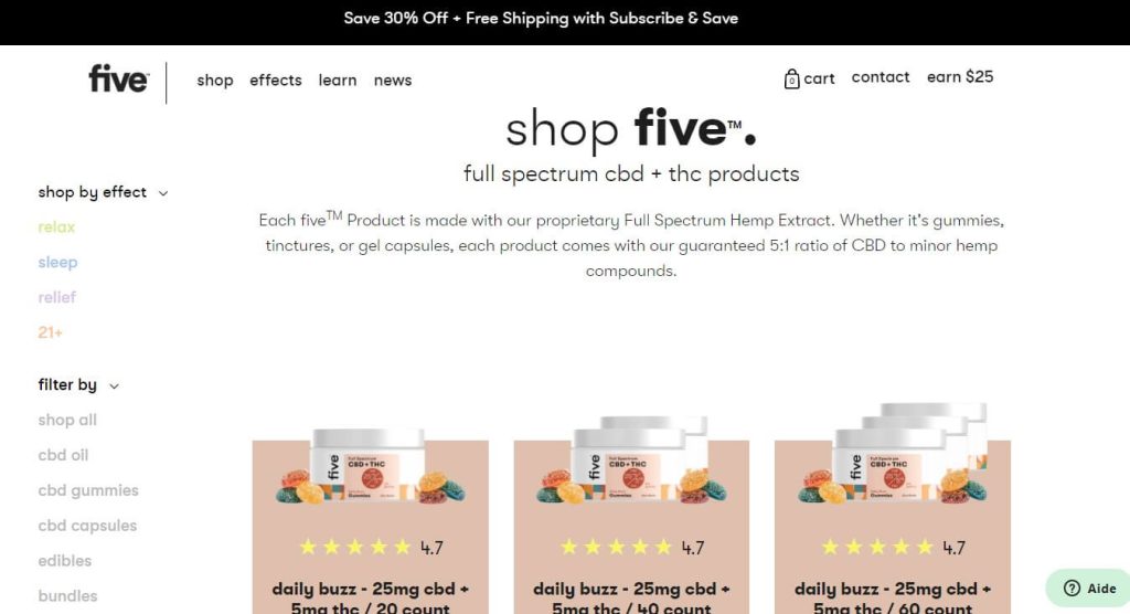 Five CBD - CBD Products