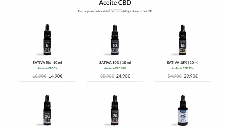 justbob - aceite cbd