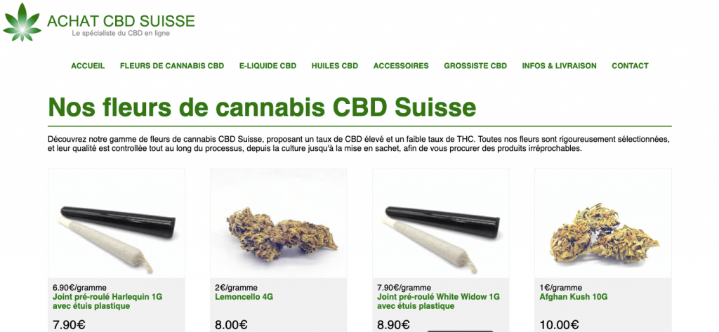 Achat CBD Suisse - Fleurs CBD