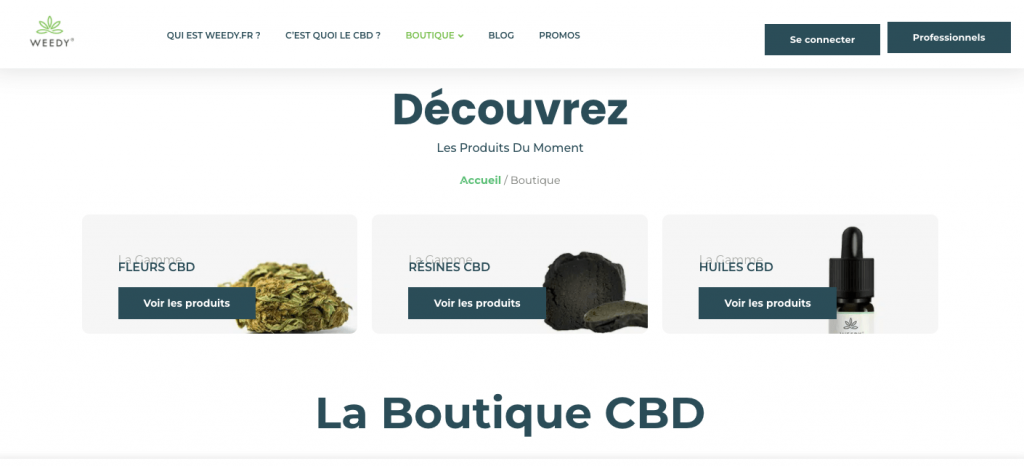weedy - produits