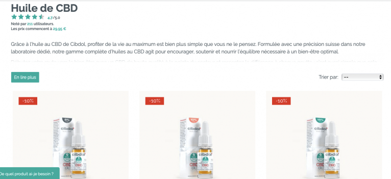 cibdol - huiles cbd