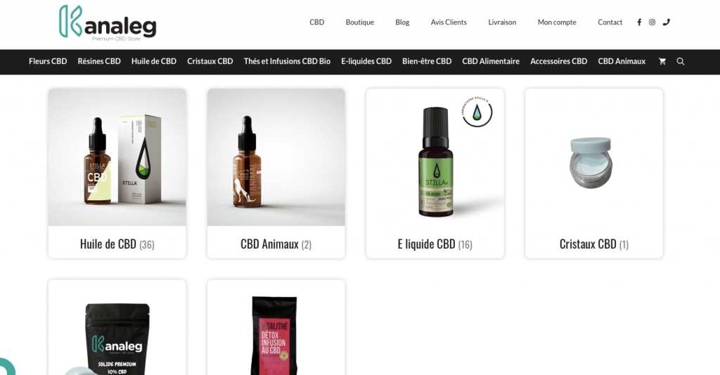 Kanaleg - Produits CBD