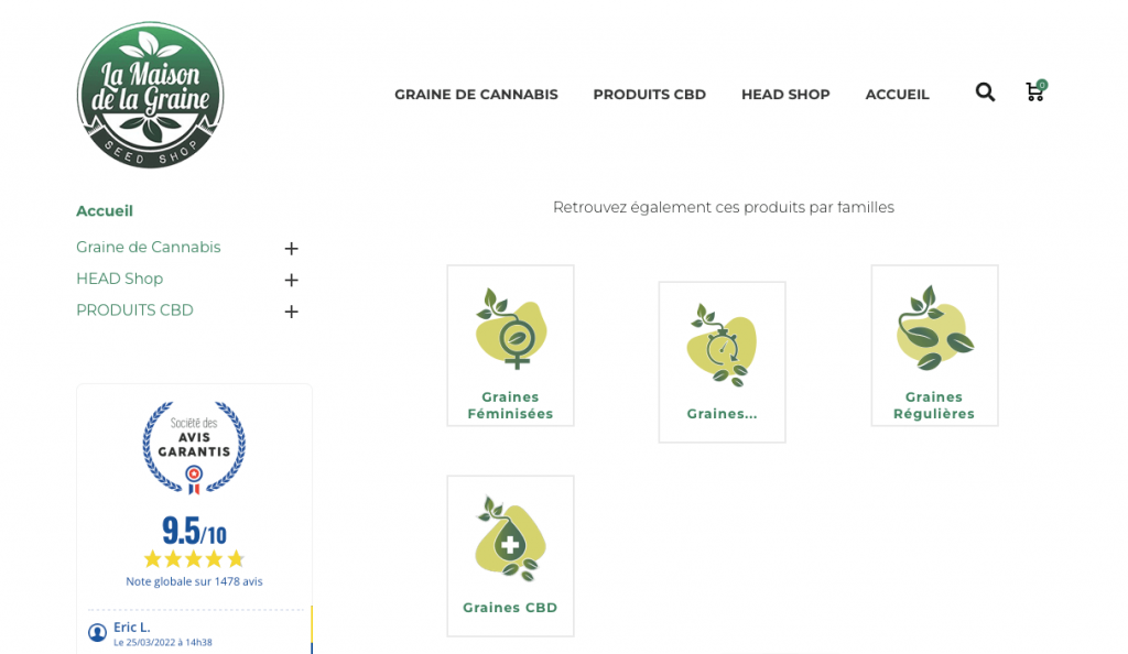 La maison de la graine - Produits CBD