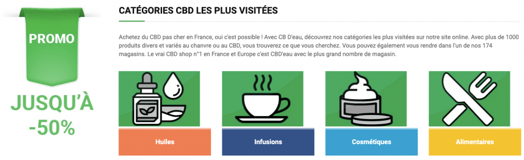 cbd'eau - produits cbd