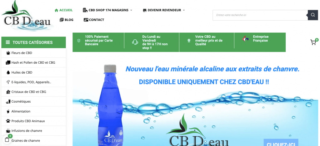 cbd'eau - shop