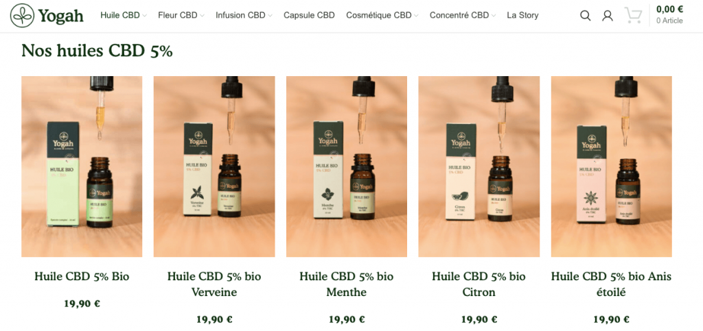 Yogah - Huiles CBD