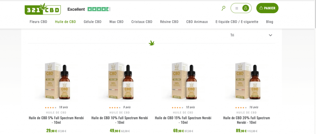 321CBD - Huiles CBD