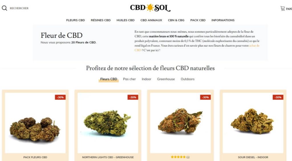 CBDSol fleur collection