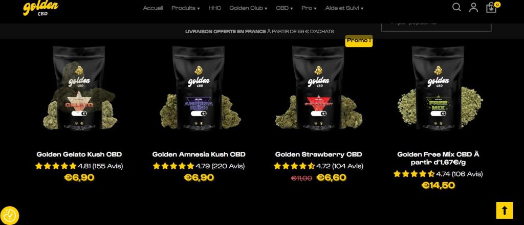 Golden CBD - Fleurs CBD