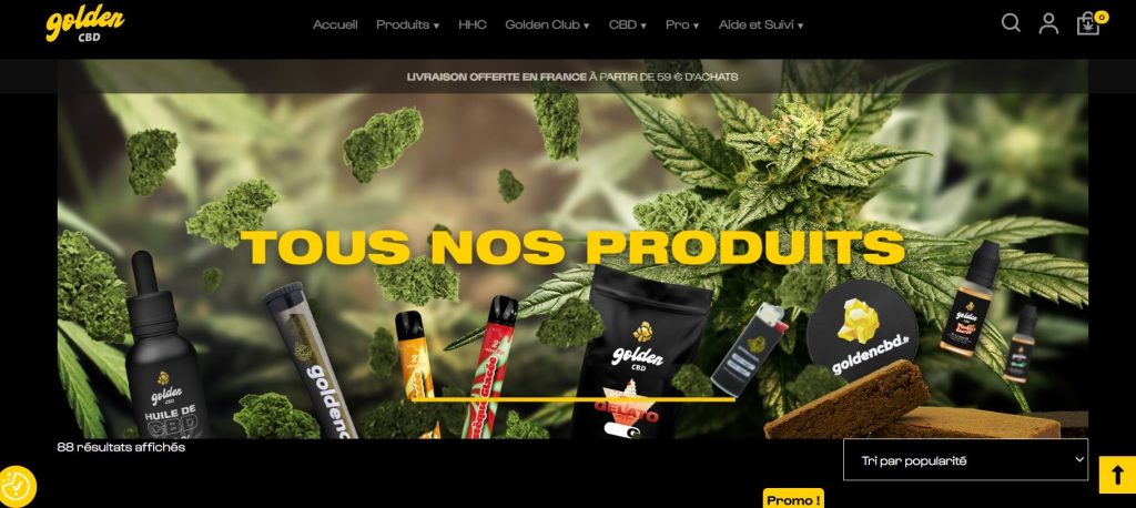Golden CBD - Produits CBD