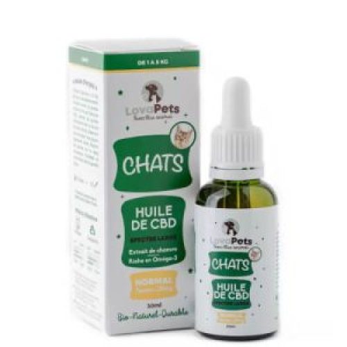 Huile forte de CBD pour chat Lovapets