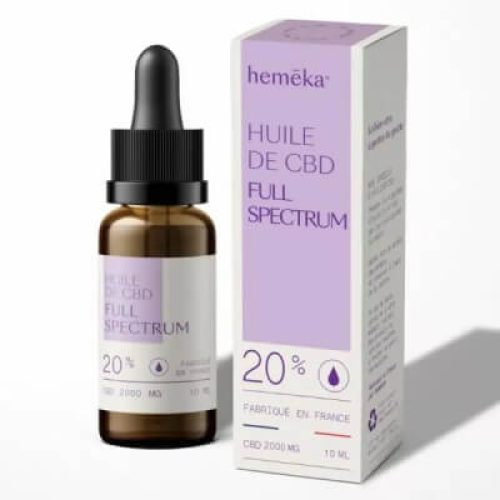 Huile de CBD 20 % Heméka