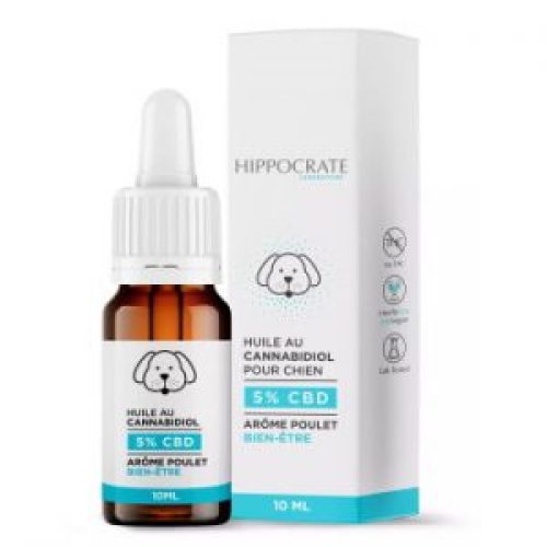 Huile CBD pour chien 5% Hippocrate