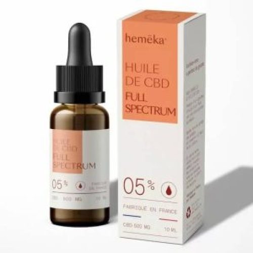 Huile de CBD Full Spectrum française Heméka